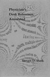 Physician's Desk Reference, Annotated, by Steven D. Stark